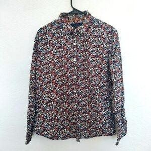𝅺GENTLEMEN'S Outfitters Men's floral print button down shirt size L